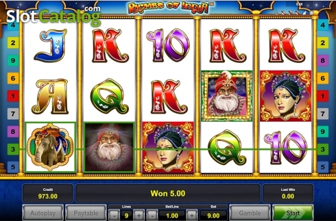 Win screen. Riches of India slot