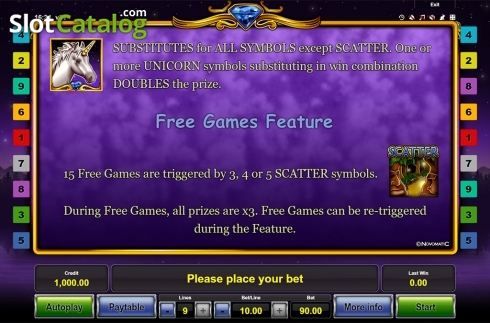 Captura de tela8. Unicorn Magic slot