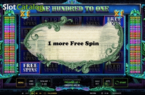 Free Spins 3. One Hundred To One slot