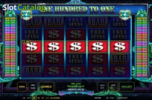Free Spins 4. One Hundred To One slot