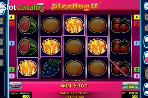 Game workflow . Sizzling 8 Deluxe slot