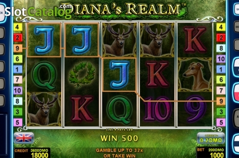 Game workflow 3. Dianas Realm Deluxe slot