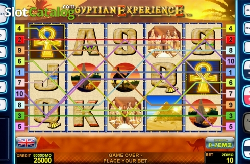 Skärmdump2. Egyptian Experience Deluxe slot