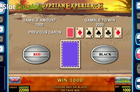 Ecran6. Egyptian Experience Deluxe slot