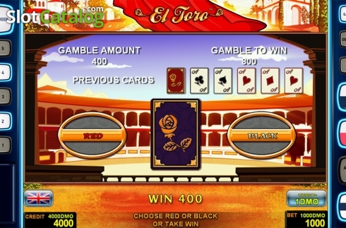 Gamble game . El Toro Deluxe slot