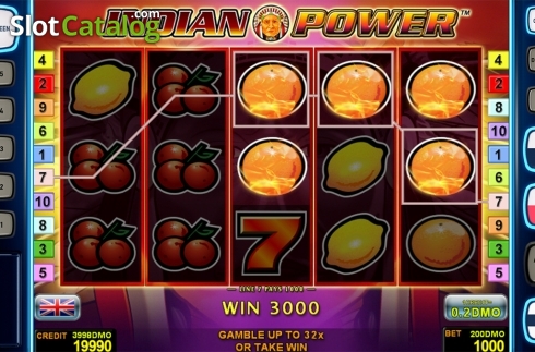 Game workflow . Indian Power Deluxe slot