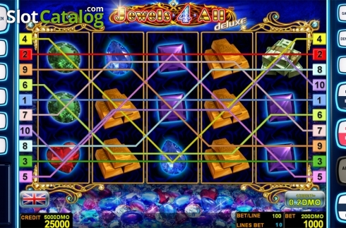 Schermo2. Jewels 4 All Deluxe slot
