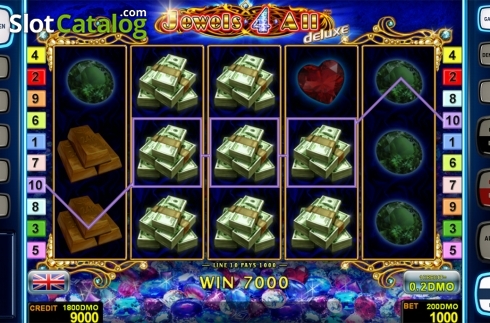 Game workflow . Jewels 4 All Deluxe slot