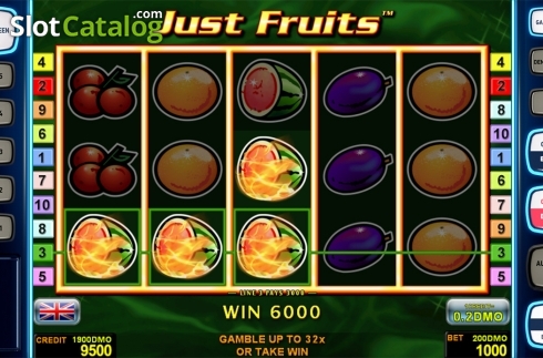 Game workflow 3. Just Fruits Deluxe slot
