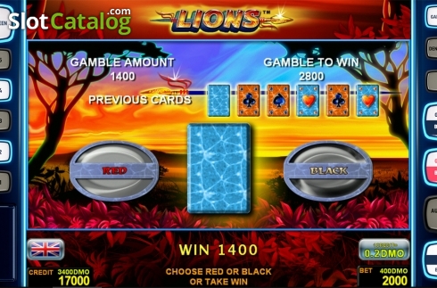 Ecran6. Lions Deluxe slot