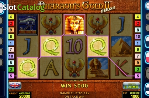 画面3. Pharaohs Gold 2 Deluxe カジノスロット