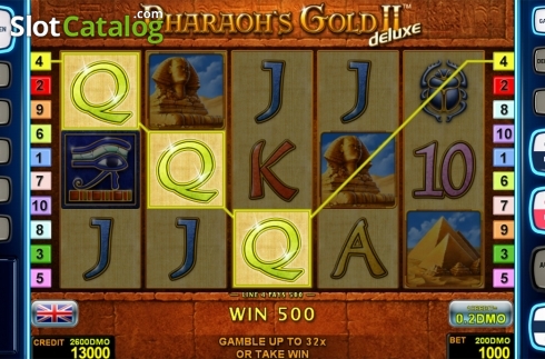 Game workflow 2. Pharaohs Gold 2 Deluxe slot