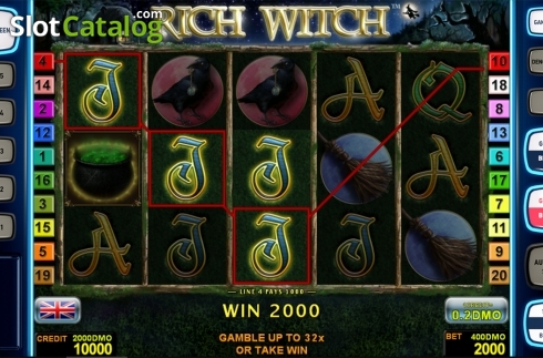 Game workflow 3. Rich Witch Deluxe slot