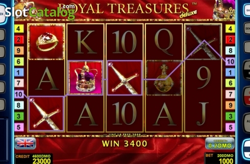 Skärmdump3. Royal Treasures Deluxe slot