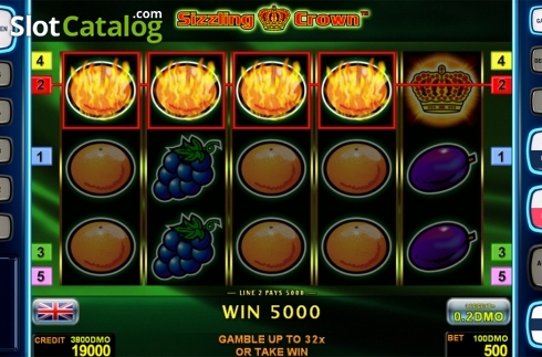 Game workflow . Sizzling Crown Deluxe slot