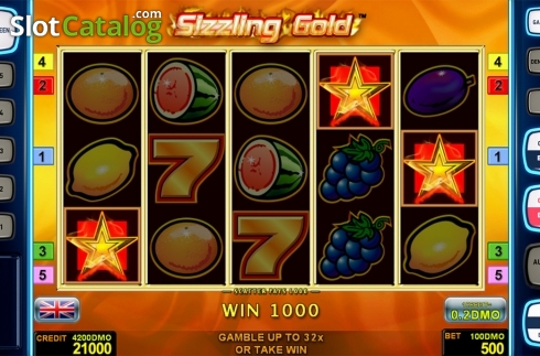 Game workflow . Sizzling Gold Deluxe slot