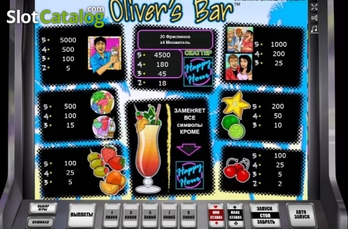 画面4. Oliver's Bar カジノスロット