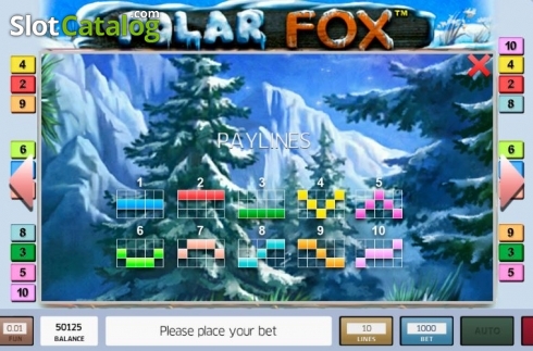 画面5. Polar Fox カジノスロット
