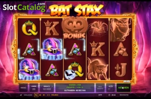 画面4. Bat Stax (バット・スタックス) カジノスロット