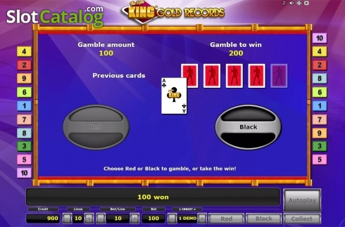 Gamble game 2. The Real King Gold Records slot