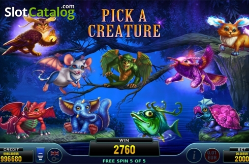 Bildschirm6. Merlin and his Magical Creatures slot