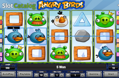 Win Screen 2. Angry Birds slot