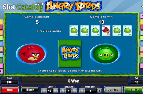 Bonus Game. Angry Birds slot
