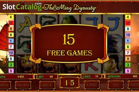 Free Spins. The Ming Dynasty (Novomatic) slot