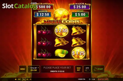 Ecran2. Multi Coins slot