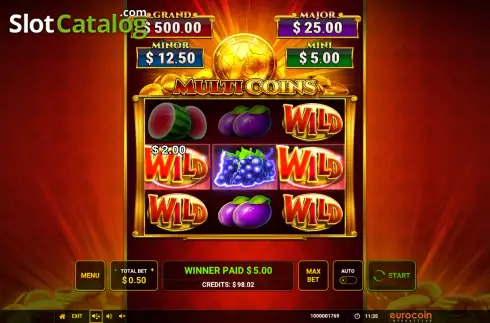 Ecran3. Multi Coins slot