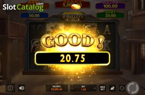 Schermo3. 8 Bullets Hold and Win slot