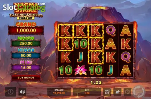 Bildschirm3. Magma Strike: Blazing Jackpots slot