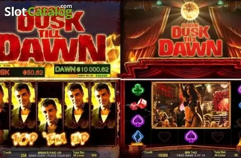 Game Workflow screen. From Dusk Till Dawn slot