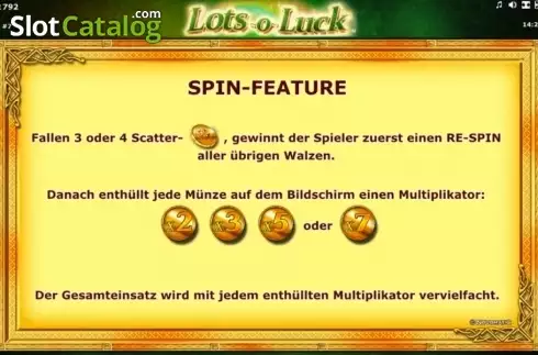 Bildschirm5. Lots-o-Luck slot