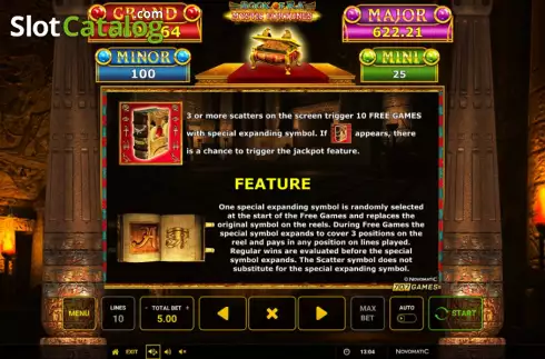 Features 1. Book of Ra Mystic Fortunes slot