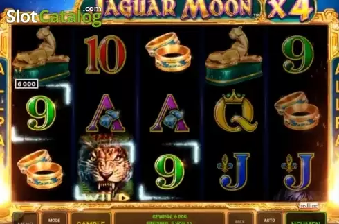 Wild Win screen. Jaguar Moon slot