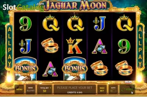 Win screen. Jaguar Moon slot