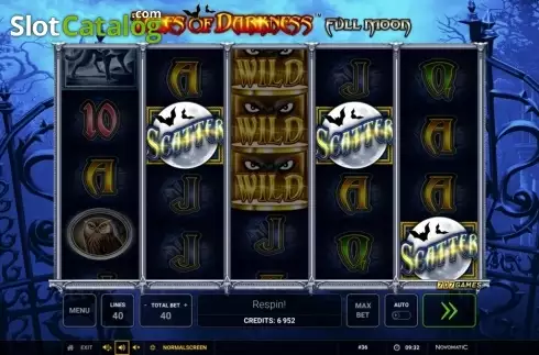 Scatter screen. Tales of Darkness: Full Moon slot