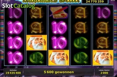 Wild Win screen. Alchemist's Secret slot