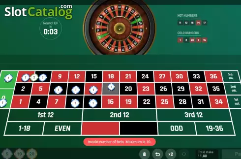 Schermo2. Lightning Roulette (Nsoft) slot