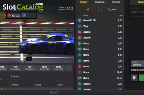 Bildschirm5. Slot Car Races slot