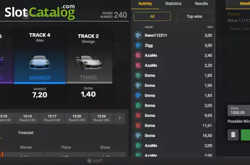 Bildschirm6. Slot Car Races slot