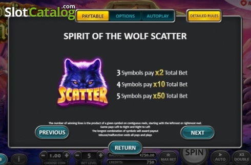 Schermo9. Howling At The Moon slot