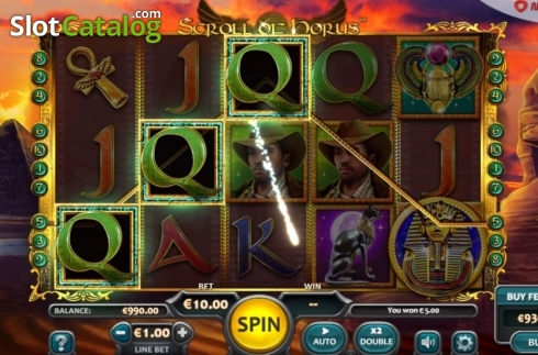 Win Screen 1. Scroll of Horus slot
