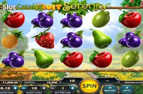 Reel Screen. Fruit Serenity slot