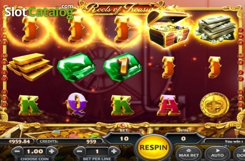 Bildschirm4. Reels of Treasure slot