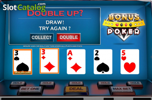Écran6. Bonus Poker (Nucleus Gaming) Machine à sous