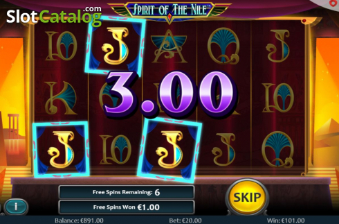 Free Spins 1. Spirit Of The Nile slot
