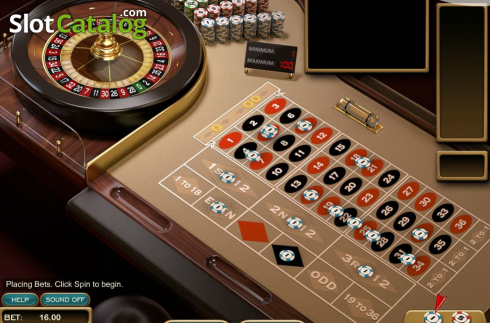 画面2. American Roulette (Nucleus Gaming) カジノスロット