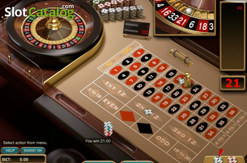 Game Screen 2. American Roulette (Nucleus Gaming) slot